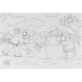 Раскраска -гармошка. Зимушка-зима НГ, 6656б