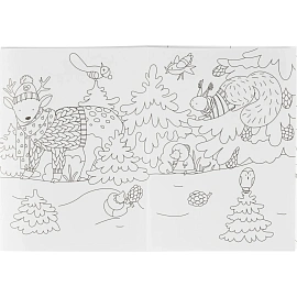 Раскраска -гармошка. Зимушка-зима НГ, 6656б