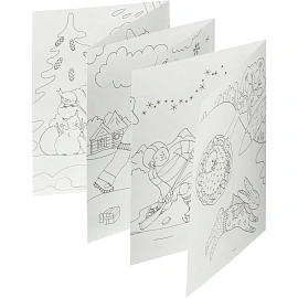 Раскраска -гармошка. Зимушка-зима НГ, 6656б