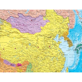 Карта настенная Евразия политическая 1.60х1.09м КН108