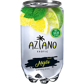 Напиток слабогазированный Aziano Mojito без сахара 0.35 л