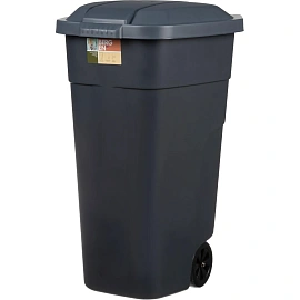 Контейнер 110 литров для мусора, с крышкой, на колесах, 84х54х58 см, пластиковый, PLAST TEAM, РТ9957