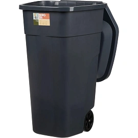 Контейнер 110 литров для мусора, с крышкой, на колесах, 84х54х58 см, пластиковый, PLAST TEAM, РТ9957