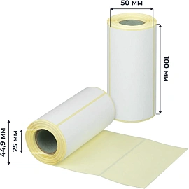 Термоэтикетки ЭКО 100х50, 200 шт/рул вт.25