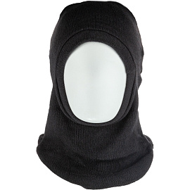Балаклава-подшлемник трикотажный чёрный вязанный фото Балаклава-подшлемник трикотажный чёрный вязанный