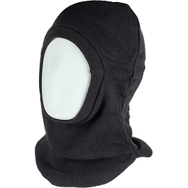 Балаклава-подшлемник трикотажный чёрный вязанный фото Балаклава-подшлемник трикотажный чёрный вязанный