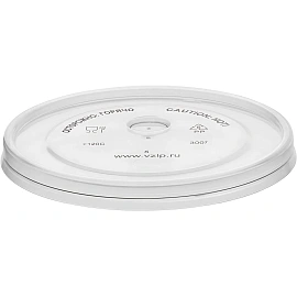 Крышка плоская для стакана d 90 мм, прозрачная, полипропилен, ВЗЛП, 3007П