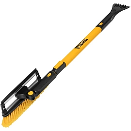 Щетка со скреб, телескоп, поворотная, водосгон Denzel 90-120см 55308