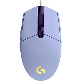 Мышь игровая Logitech G102 LightSync сиреневая (910-005857)