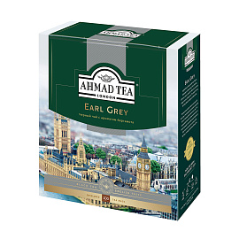 Чай черный Ahmad Tea Earl Grey 100 пакетиков (бергамот)