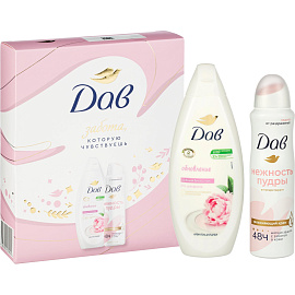 Подарочный набор косметики для женщин Dove (гель для душа и дезодорант)