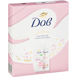 Подарочный набор косметики для женщин Dove (гель для душа и дезодорант)