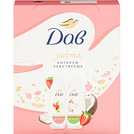 Подарочный набор Дав Фруктовое настроение женский 2 геля для душа