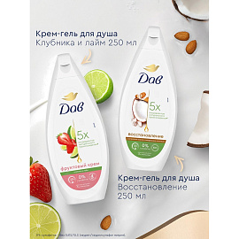 Подарочный набор Дав Фруктовое настроение женский 2 геля для душа