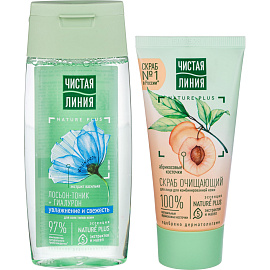 Подарочный набор Чистая линия Bestseller женский лосьен-тоник и скраб