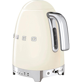 Чайник SMEG KLF04CREU,1,7л,электрический с регул темп, кремовый