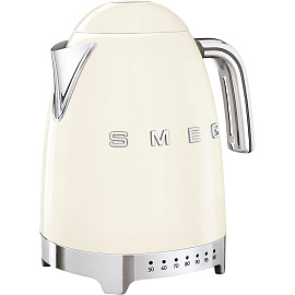Чайник SMEG KLF04CREU,1,7л,электрический с регул темп, кремовый