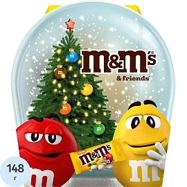 Подарочный набор M&Ms Friends Снежная сфера, 148г