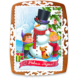 Пряник Пекарня Софи Фотопечать новогодняя имбирно-медовый 130 г