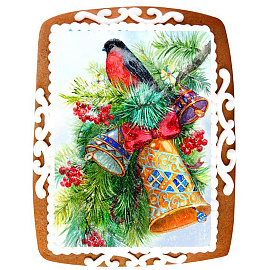 Пряник Пекарня Софи Фотопечать новогодняя имбирно-медовый 130 г