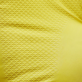 Перчатки МНОГОРАЗОВЫЕ латексные AVIORA, хлопчатобумажное напыление, размер 8-9, L (большой), желтые, вес 36 г, 402-568