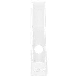 Лоток для бумаг вертикальный СТАММ "Лидер", белый, ширина 75мм