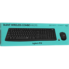 Набор клавиатура+мышь Logitech MK295,черный USB беспровод (920-009813)