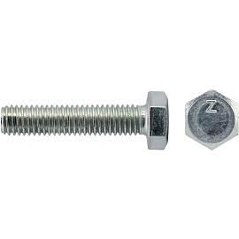 Болт DIN933 с шестигр. головкой оцинк. М8х40 (25шт/уп) Zitar (105210)