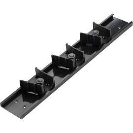 Держатель инвентаря SYR настенный и 3 ролика-зажима черный_ДДП