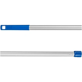 Рукоятка (ручка) для инвентаря SYR 135 см алюминий d36 мм синяя (с резьбой, с отверстием для подвешивания)