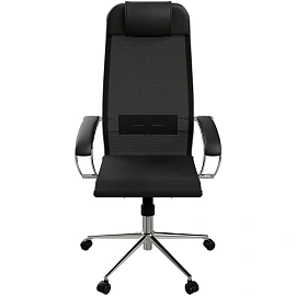 Кресло для руководителя Ergolife Set 12 чёрное (сетка, металл)