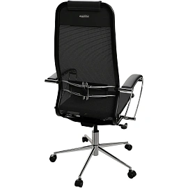 Кресло для руководителя Ergolife Set 12 чёрное (сетка, металл)