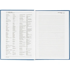 Ежедневник недатированный А5 Выбор есть Джерси, синий, 160 л