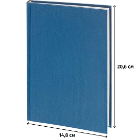 Ежедневник недатированный А5 Выбор есть Джерси, синий, 160 л