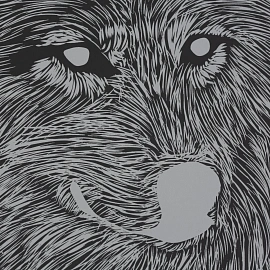 Гравюра Скретчинг  18x24 см волк, набор МУЛЬТИ АРТ SCRETCH-111536