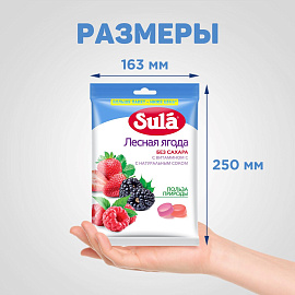 Леденцы Зула Лесная Ягода пакет 249г