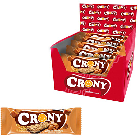 Батончик мюсли Crony солёная карамель 50 г (12 штук в упаковке)