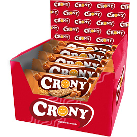 Батончик мюсли Crony солёная карамель 50 г (12 штук в упаковке)