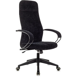 Кресло для руководителя Бюрократ CH-610SL чёрное (ткань, металл)