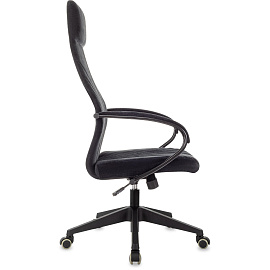 Кресло для руководителя Бюрократ CH-610SL чёрное (ткань, металл)