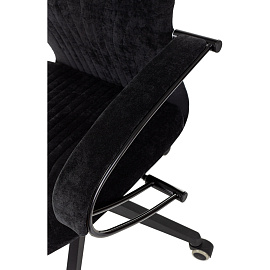 Кресло для руководителя Бюрократ CH-610SL чёрное (ткань, металл)