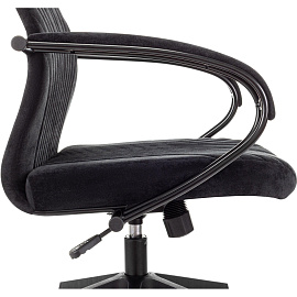 Кресло для руководителя Бюрократ CH-610SL чёрное (ткань, металл)