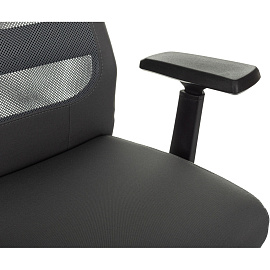 Кресло для руководителя Бюрократ T-995 серое (сетка/ткань, металл)