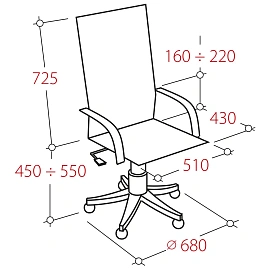 Кресло для руководителя Бюрократ T-995 серое (сетка/ткань, металл)