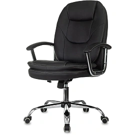 Кресло VB_Бюрократ CH-868SL черный экокожа крестов. металл хром