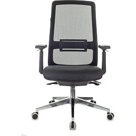 Кресло для руководителя Бюрократ MC-915 чёрное (сетка/ткань, аллюминий)