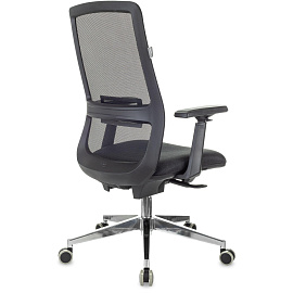 Кресло для руководителя Бюрократ MC-915 чёрное (сетка/ткань, аллюминий)