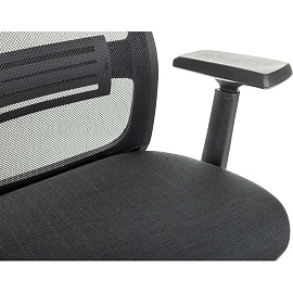 Кресло для руководителя Бюрократ MC-915 чёрное (сетка/ткань, аллюминий)