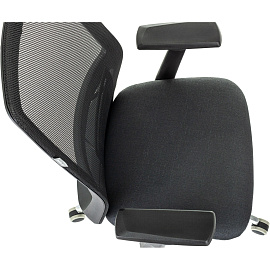 Кресло для руководителя Бюрократ MC-915 чёрное (сетка/ткань, аллюминий)