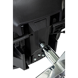 Кресло для руководителя Бюрократ MC-915 чёрное (сетка/ткань, аллюминий)